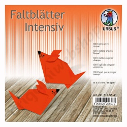 Vouwblaadjes Oranje 15 x 15 cm