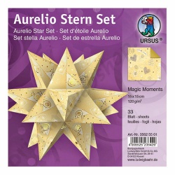 Origami Aurelio Sterren Set Magic Moments Crème 15 x 15 cm