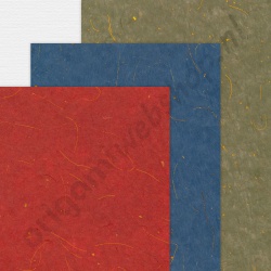Handgeschept Moerbei Zijdepapier "Gouden Ster" 22,5 x 32,5 cm