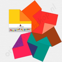 Dubbelzijdig Origami Duo 6 kleuren 15 x 15 cm