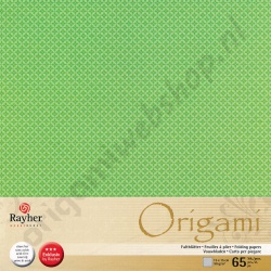 Origami Ornament Groen/Lichtgroen 15 x 15 cm