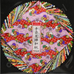 Origami Japanse Washi Yuzen Handgeverfd 19 x 19 cm