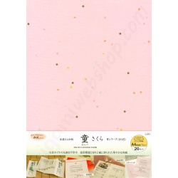 A4 Japans Washi Papier Confetti Sakura Roze