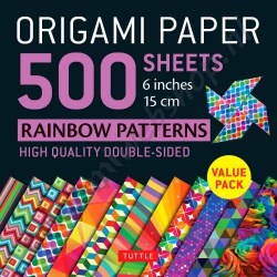 Origami Regenboog Patronen Voordeelpak 15 x 15 cm
