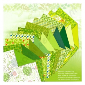 Origami Designpapier Jade 10 x 10 cm