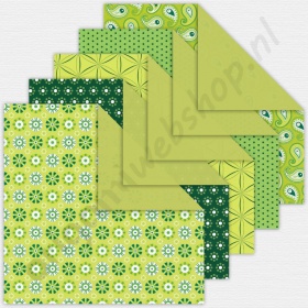 Origami Basics Groen 15 x 15 cm