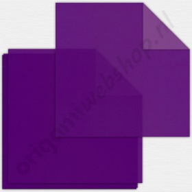 Origami Bascetta Sterren Set Transparant Paars 30 x 30 cm
