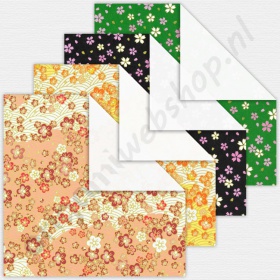 Origami Japanse Stijl Bloemen 15 x 15 cm