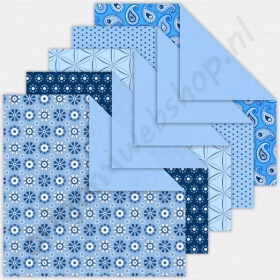 Origami Basics Blauw 15 x 15 cm