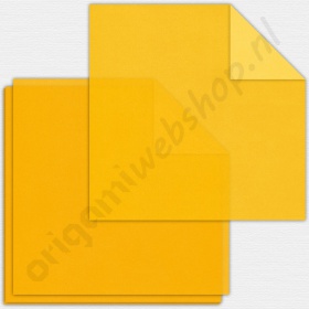 Origami Bascetta Ster Transparant Geel 20 x 20 cm