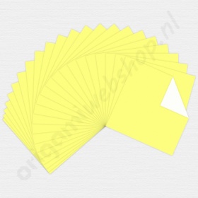 Origami Papier Crèmegeel 7,5 x 7,5 cm