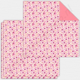 Allerlaatste Exemplaar! Dubbelzijdig Origami Florentine Bellis Roze