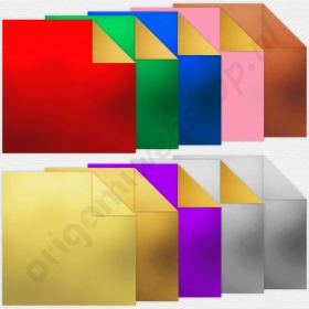 Origami Alu Folie 10 kleuren 15 x 15 cm