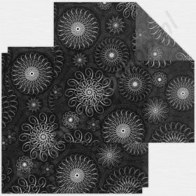 Origami Aurelio Sterren Set Transparant Spiralor Zwart 14,8 x 14,8 cm