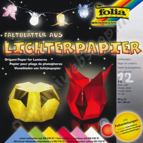 Vouwbladen Gekleurd Vuurbestendig Papier 30 x 30 cm