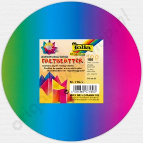 Origami Regenboogpapier Rond 15 cm