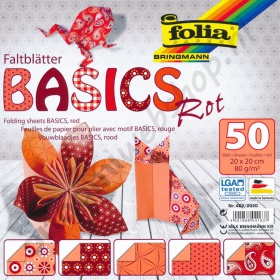 Origami Basics Rood 20 x 20 cm
