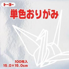 Origami Papier Zilver 15 x 15 cm