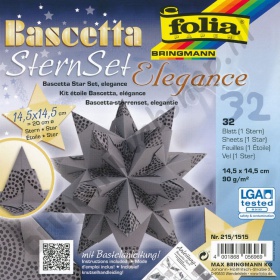 Origami Bascetta Ster Elegance Antraciet 14,5 x 14,5 cm