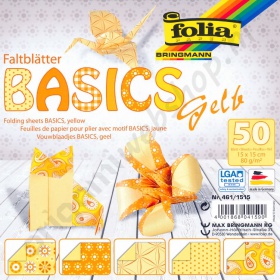 Origami Basics Geel 15 x 15 cm