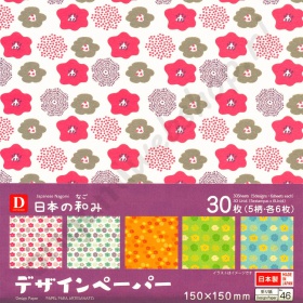 Origami Design Papier Nagomi Bloemen 15 x 15 cm