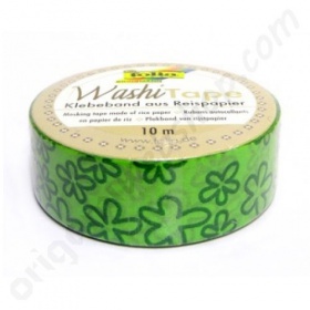 Washi Tape Bloemen Groen