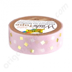 Washi Tape Ruiten met Goud Folie