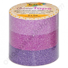 Glitter Tape Roze/Lichtpaars/Paars