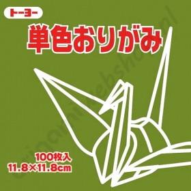 Origami Papier Olijfgroen 11,8 x 11,8 cm