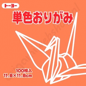 Origami Papier Perzik Oranje 11,8 x 11,8 cm