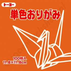 Origami Papier Oranjebruin 11,8 x 11,8 cm