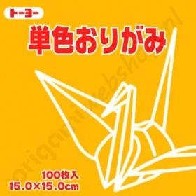 Origami Papier Donkergeel 15 x 15 cm