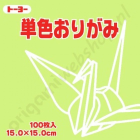 Origami Papier Zachtgroen 15 x 15 cm