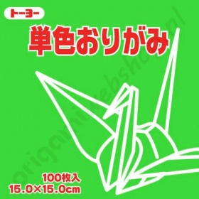Origami Papier Lichtgroen 15 x 15 cm