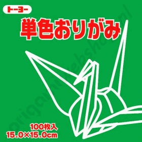 Origami Papier Helder Groen 15 x 15 cm
