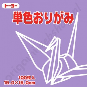 Origami Papier Lichtpaars 15 x 15 cm