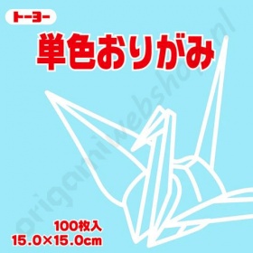 Origami Papier Zachtblauw 15 x 15 cm
