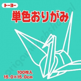 Origami Papier Licht Blauw Turquoise 15 x 15 cm