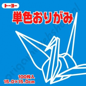 Origami Papier Blauw 15 x 15 cm