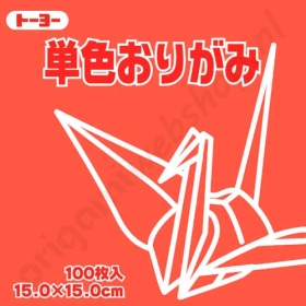 Origami Papier Rozerood 15 x 15 cm