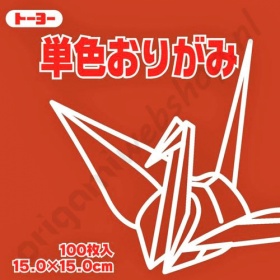 Origami Papier Roodbruin 15 x 15 cm