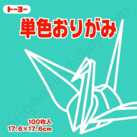 Origami Papier Licht Blauw Turquoise 17,6 x 17,6 cm