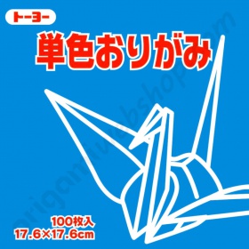Origami Papier Blauw 17,6 x 17,6 cm