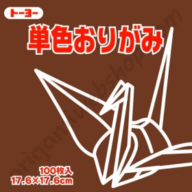 Origami Papier Bruin 17,6 x 17,6 cm