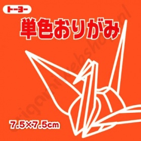 Origami Papier Oranje 7,5 x 7,5 cm