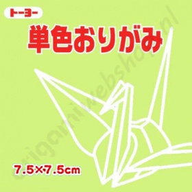 Origami Papier Zachtgroen 7,5 x 7,5 cm