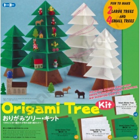 Origami Dennenbomen Set