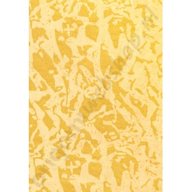 Handgeschept "Earth Crack" Papier 23 x 33 cm Gold