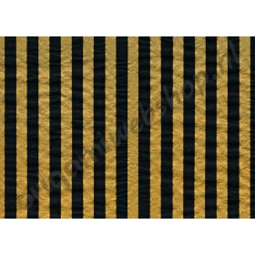 Handgeschept Goud Gestreept Moerbei Zijdepapier 50 x 70 cm
