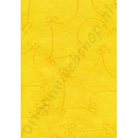 Handgeschept Zijdepapier Avantgarde "Jaipur" Geel 50 x 70 cm